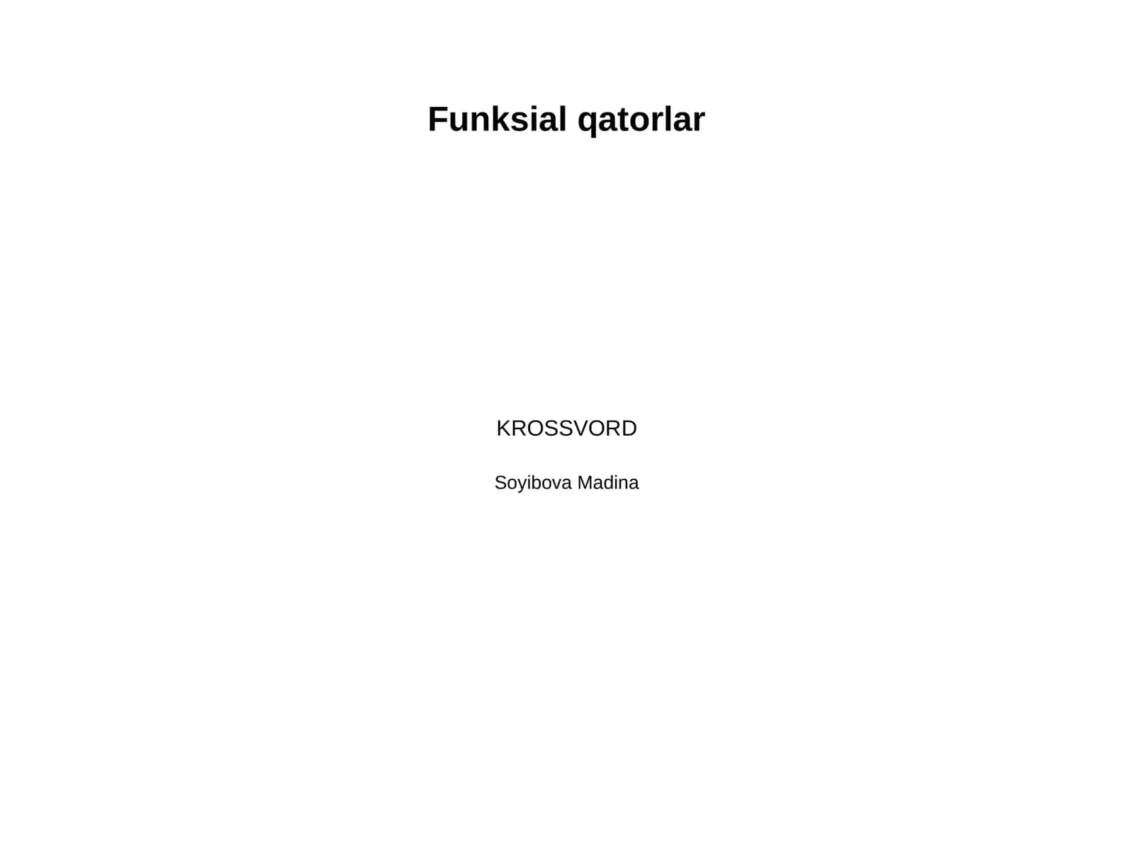 Funksial qatorlar 1