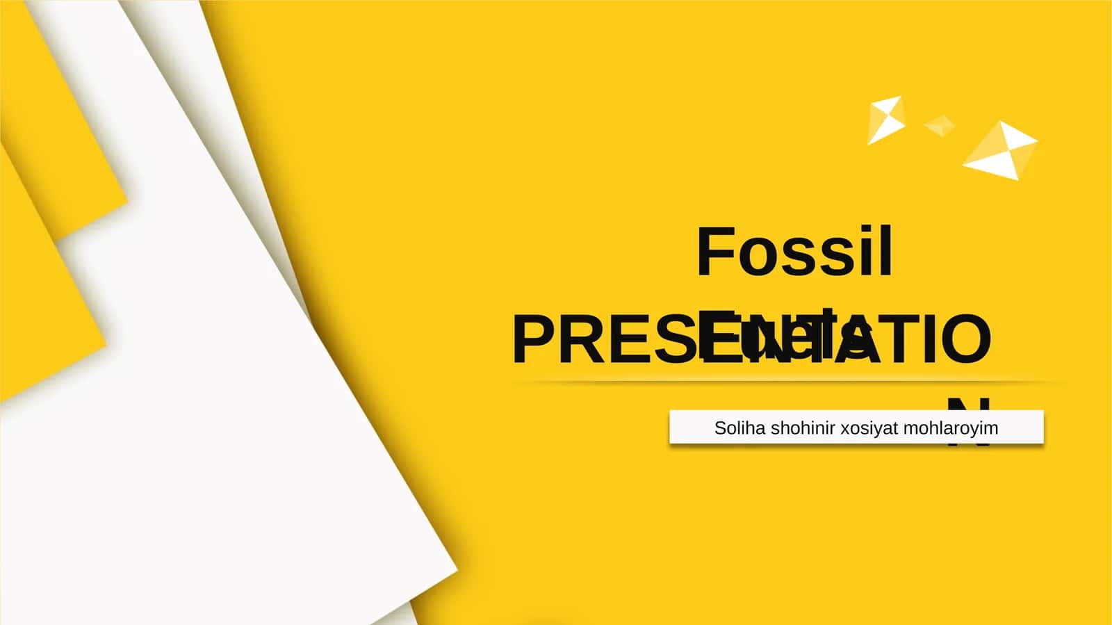 Fossil Fuels Presentation 1