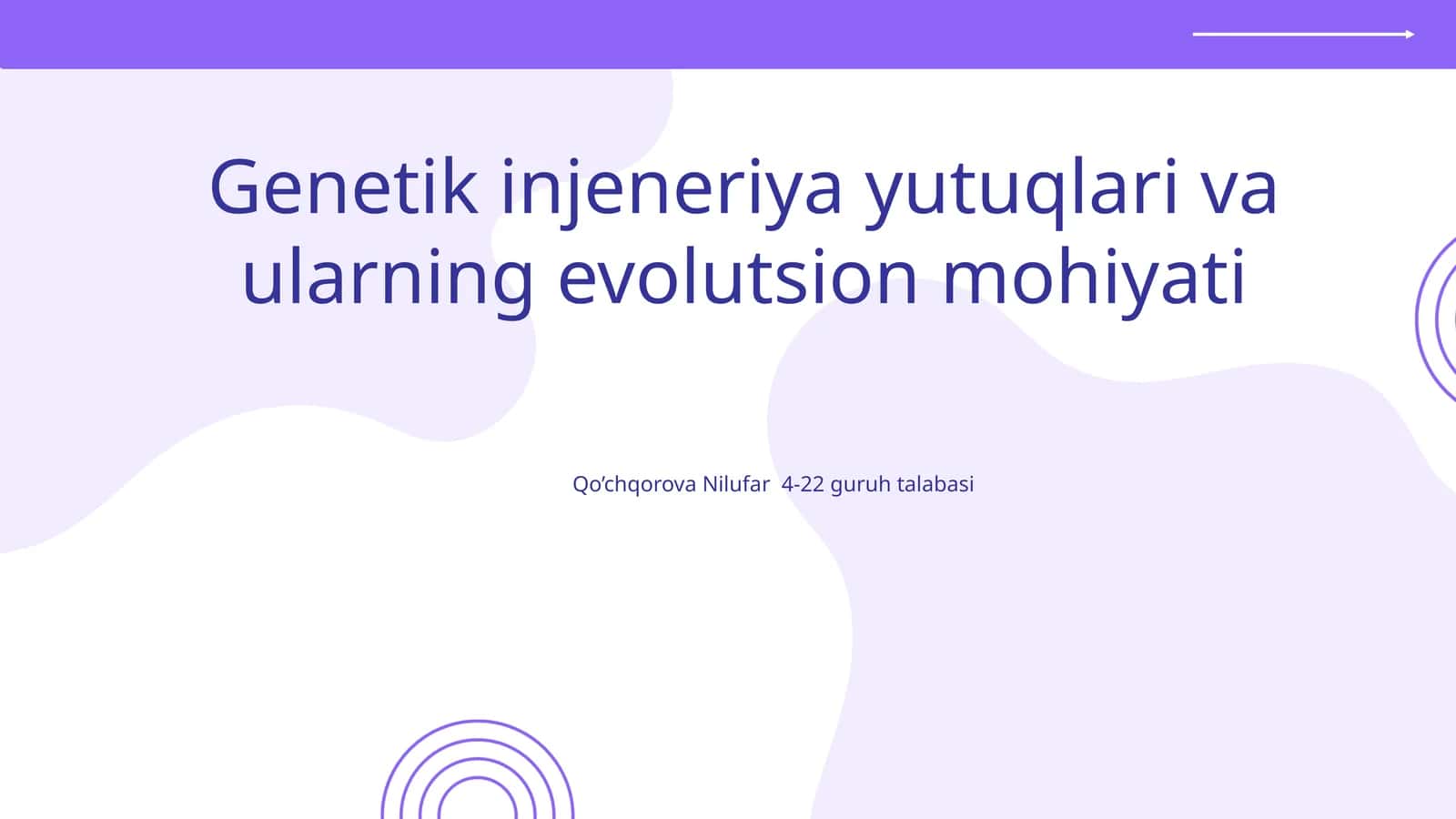 Genetik injeneriya yutuqlari va ularning evolutsion mohiyati 1