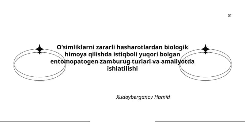 Entomopatogen zamburugʻlar: taʼrif, taksonomiya va asosiy turlar 1