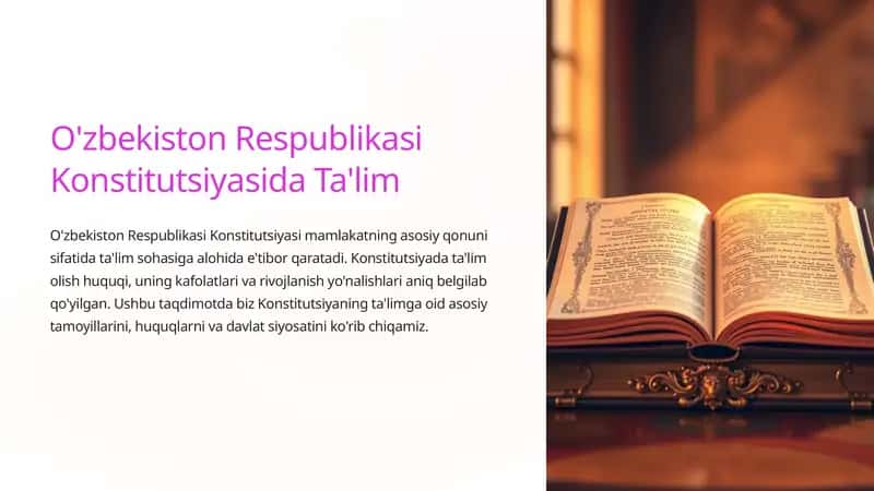 O'zbekiston Respublikasi Konstitutsiyasida Ta'lim 1
