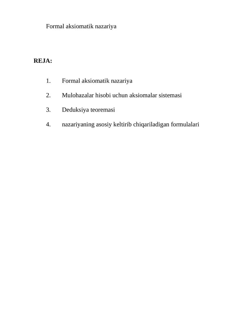 Formal aksiomatik nazariya 1