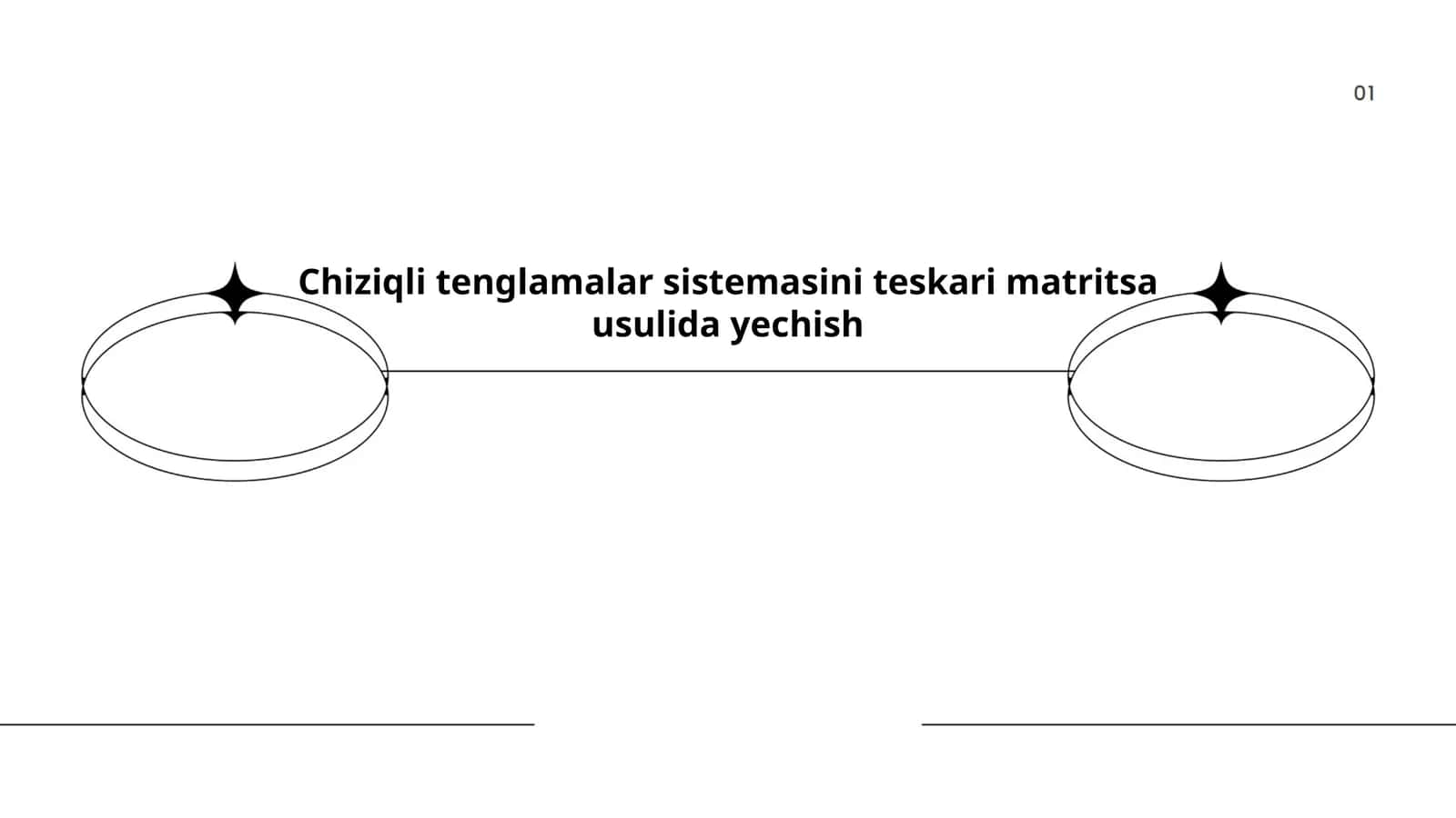 Teskari Matritsa va Boshqa Matritsalarning Operatsiyalari 1