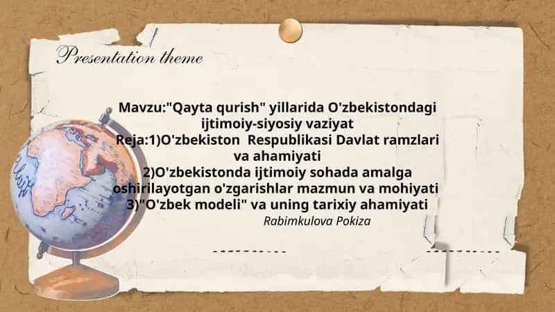 "Qayta qurish" yillarida O'zbekistondagi ijtimoiy-siyosiy vaziyat 1