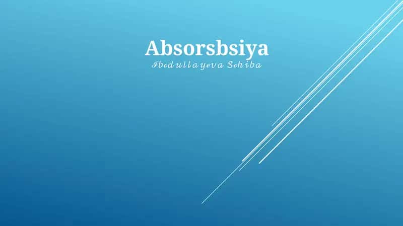 Absorbsiya 1