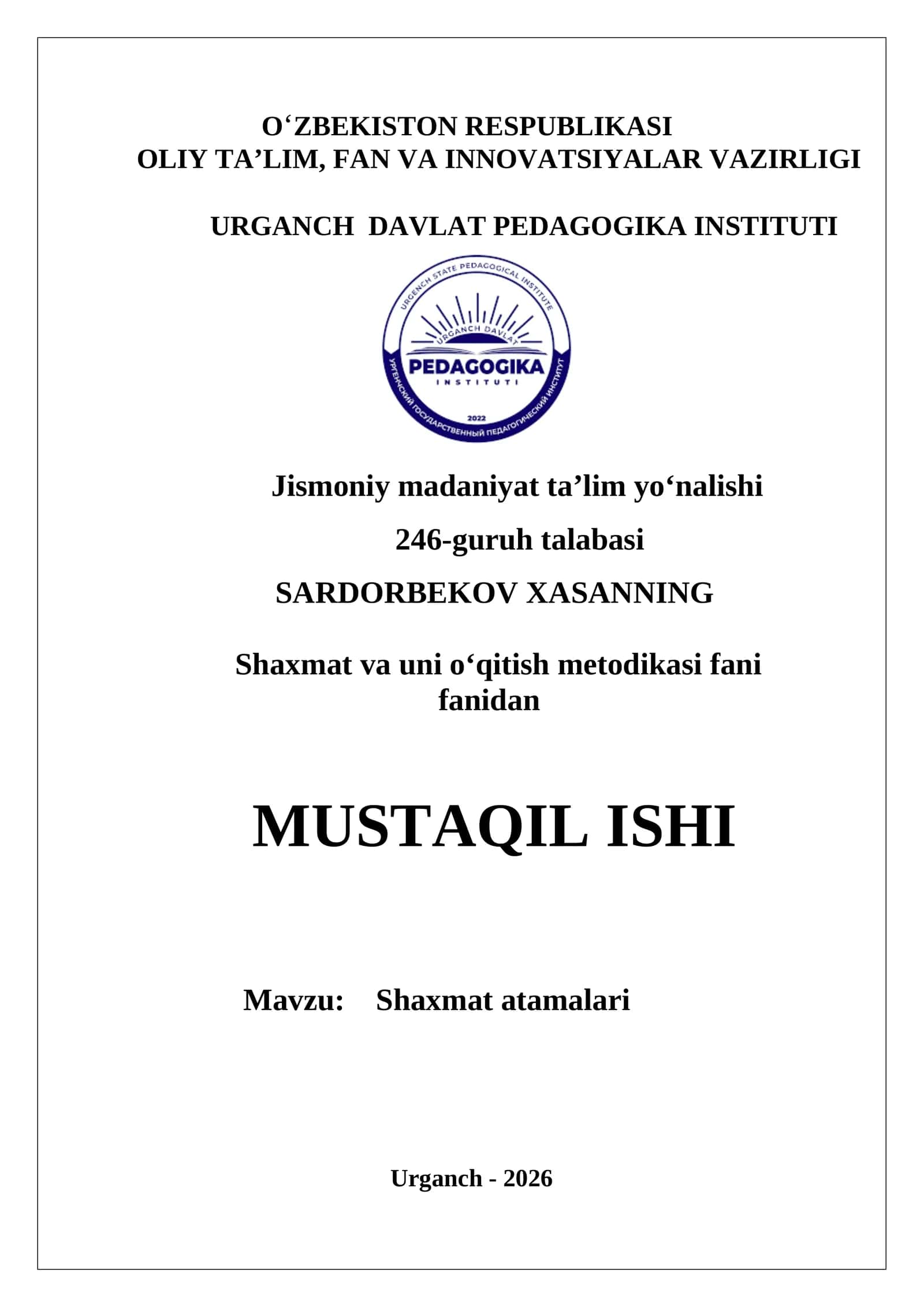 Shaxmat atamalari 1