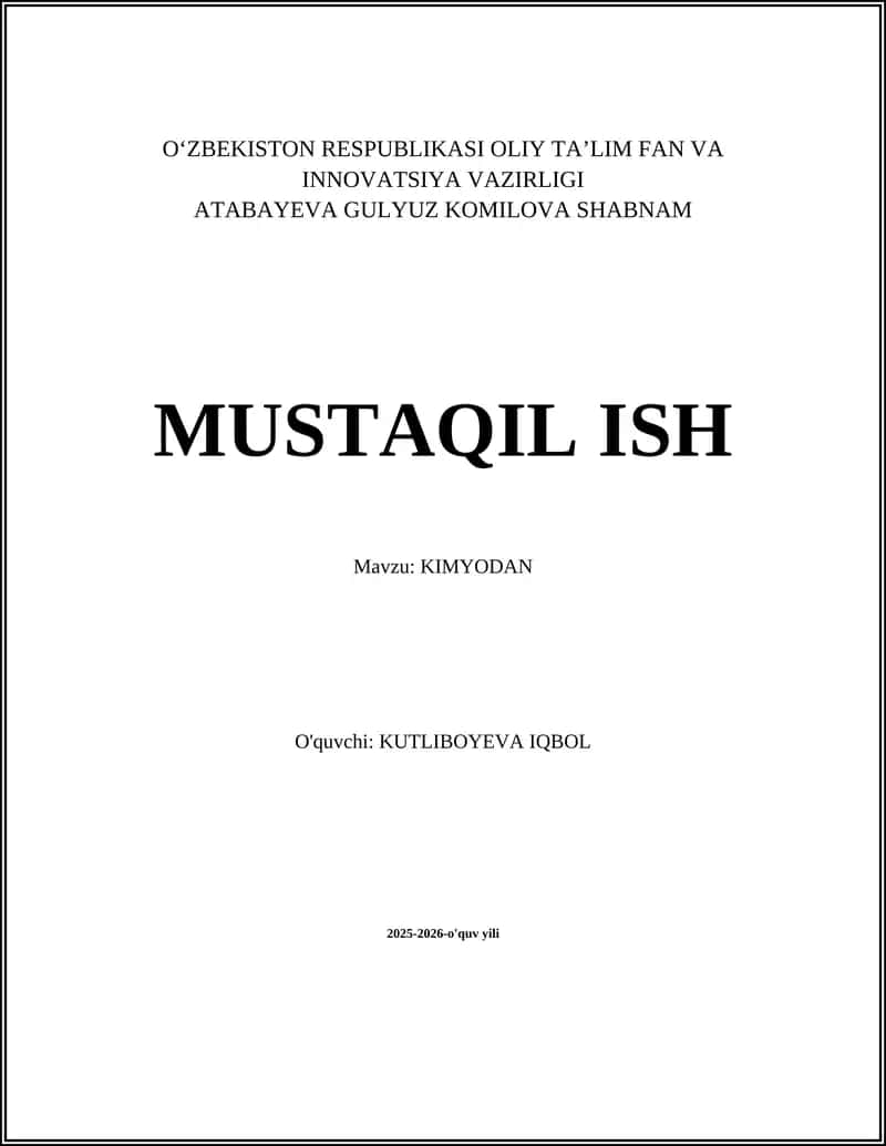 Atom va uning tuzilishi 1