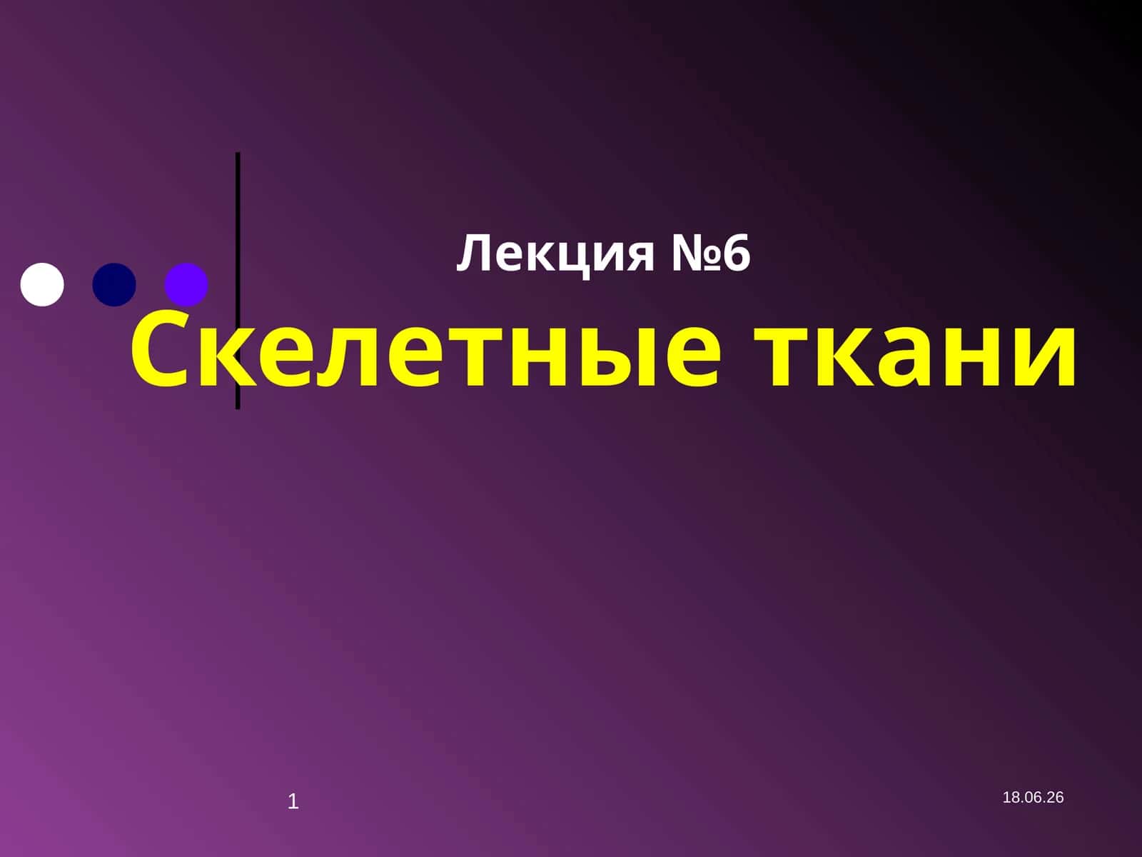 Лекция №6Скелетные ткани 1