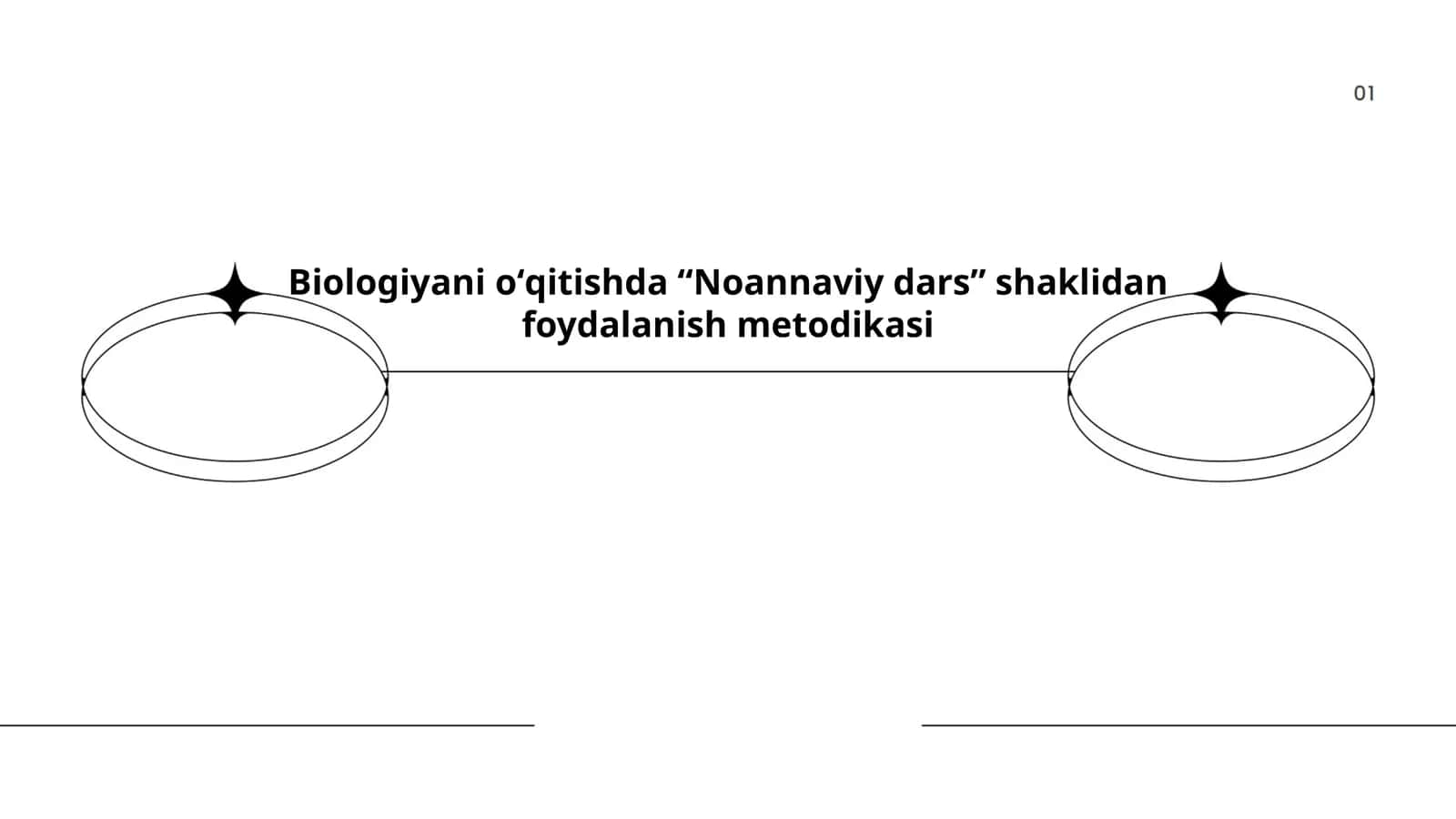 Biologiyani oʻqitishda “Noannaviy dars” shaklidan foydalanish metodikasi 1