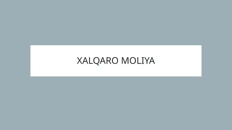 Xalqaro Qarz Qimmatli Qog`ozlar Bozori 1