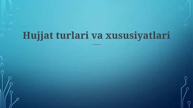 Isbotlar va ta'rifiyatlar 1