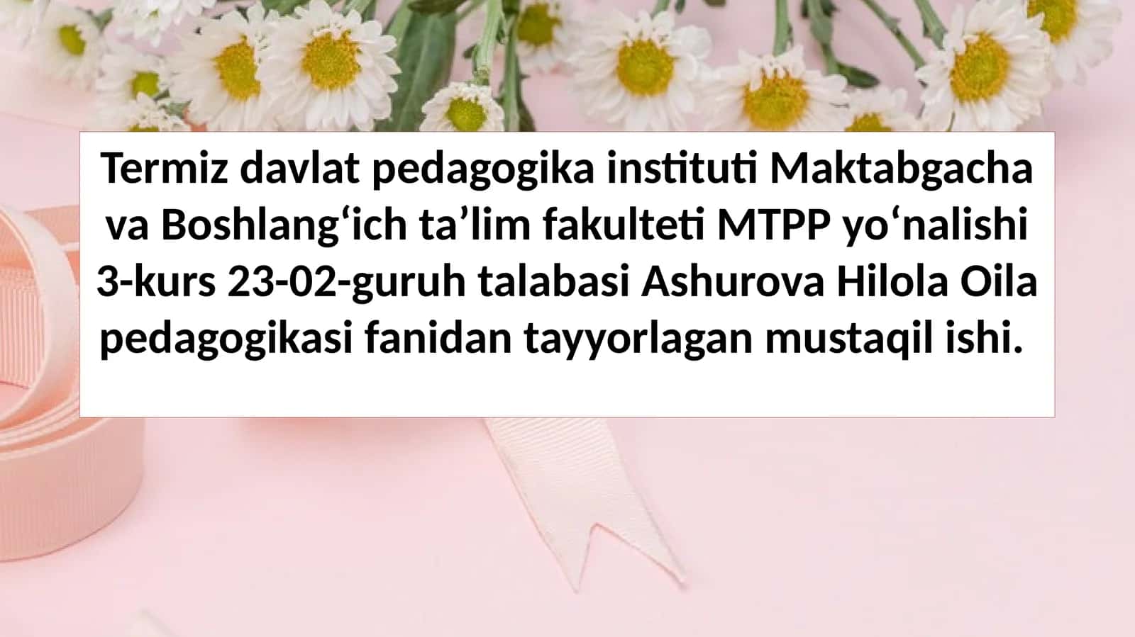 Hadislar oila pedagogikasining muhim manbai sifatida. 1