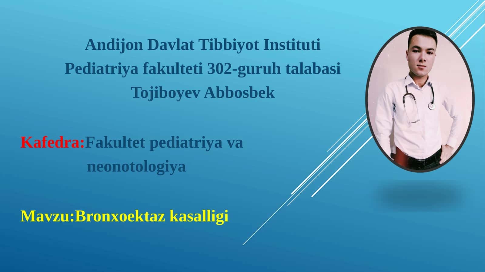 Bronxoektaz kasalligi 1