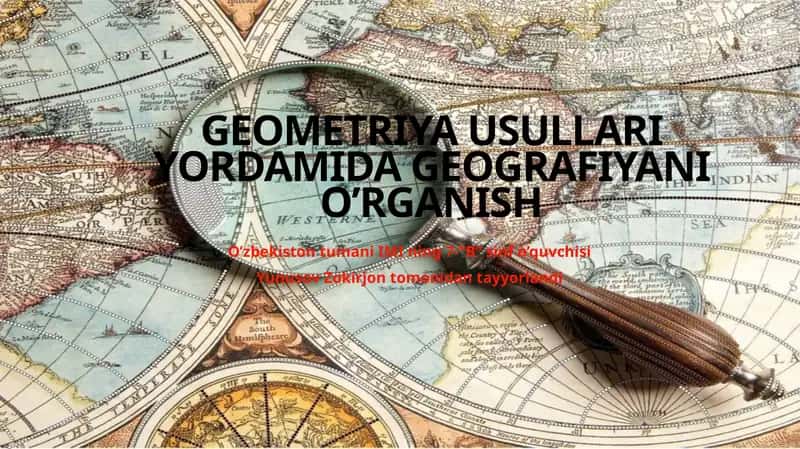 Gepgrafiya va Geometriya bog‘liqligi 1