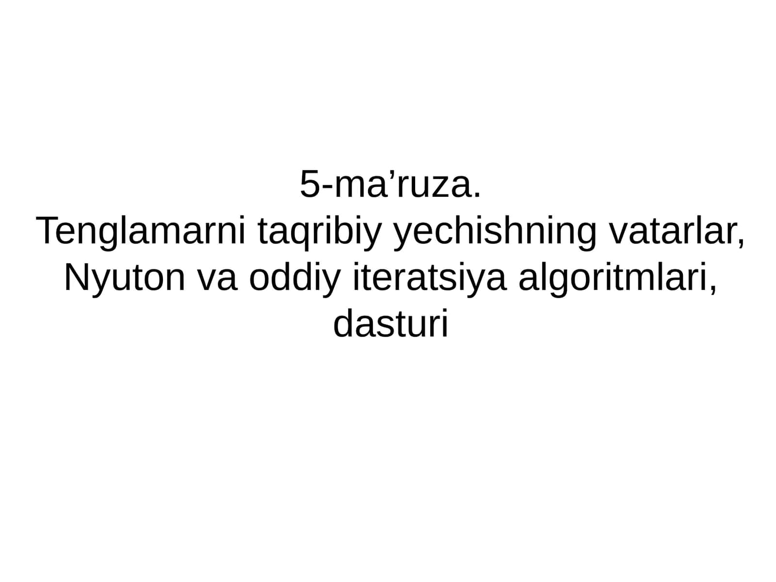 5-ma’ruza 1