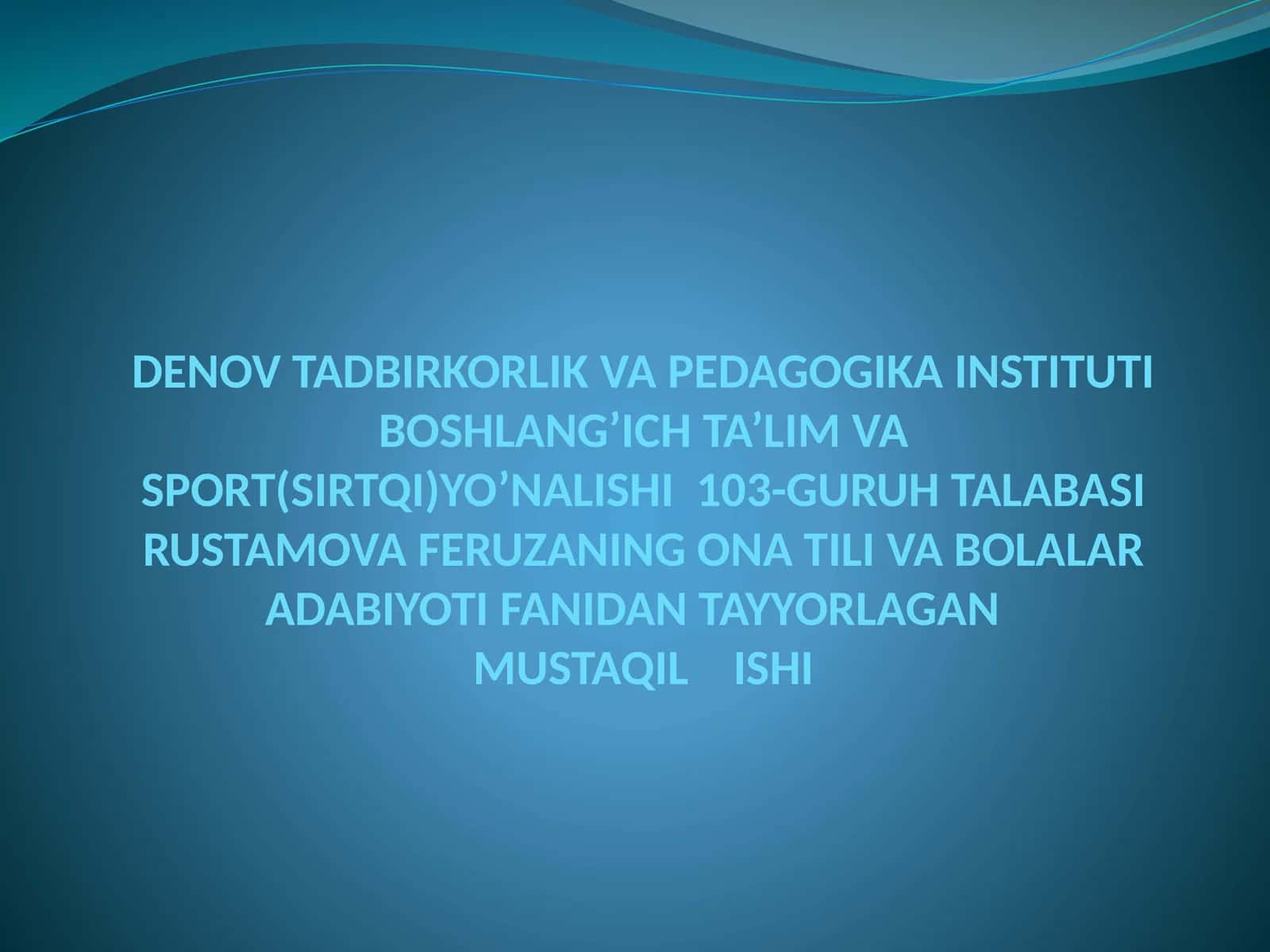 SIFATLARNING YASALISHI.SIFATLARNING TUZILISHI JIHATDAN TURLARI 1