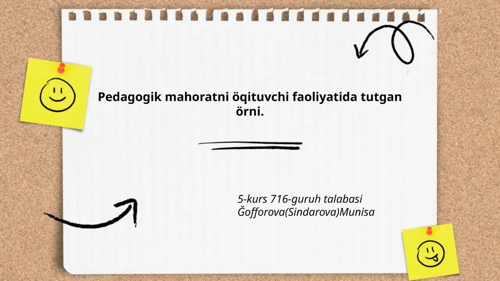 Pedagogik mahoratni o'qituvchi faoliyatida tutgan o'rni 1