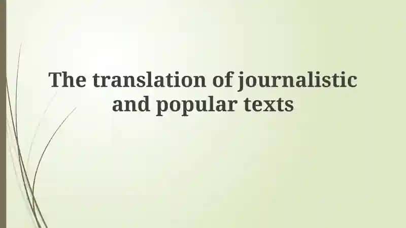 Understanding Journalistic and Popular Texts 1