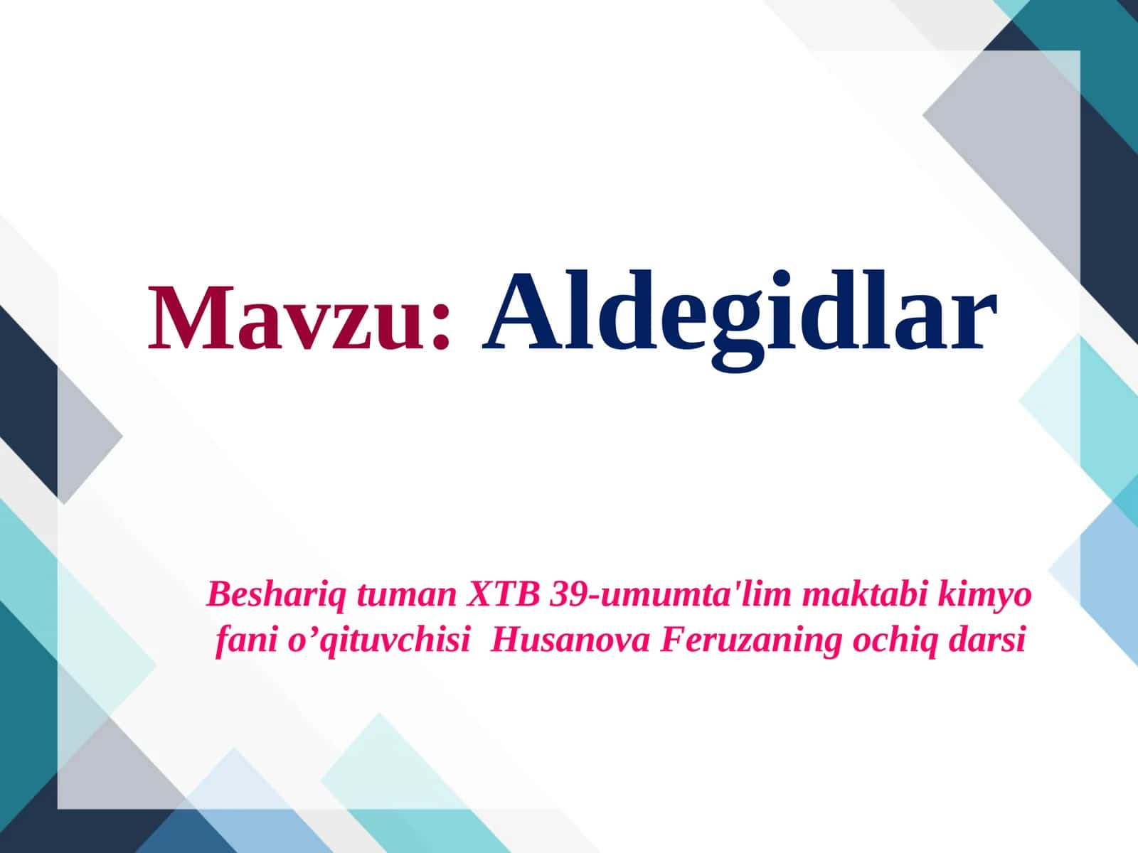Aldegidlar 1