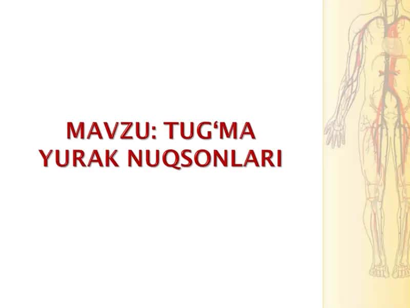 tug'ma yurak nuqsonlari 1