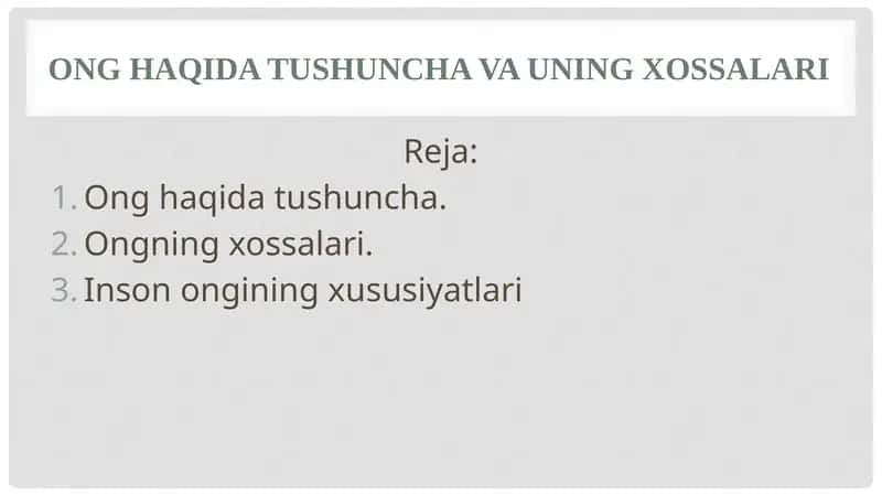 Onghaqidatushunchavauningxossalari 1