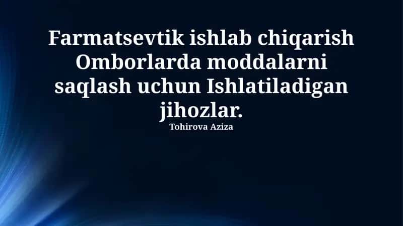Ombor Uskunalari 1