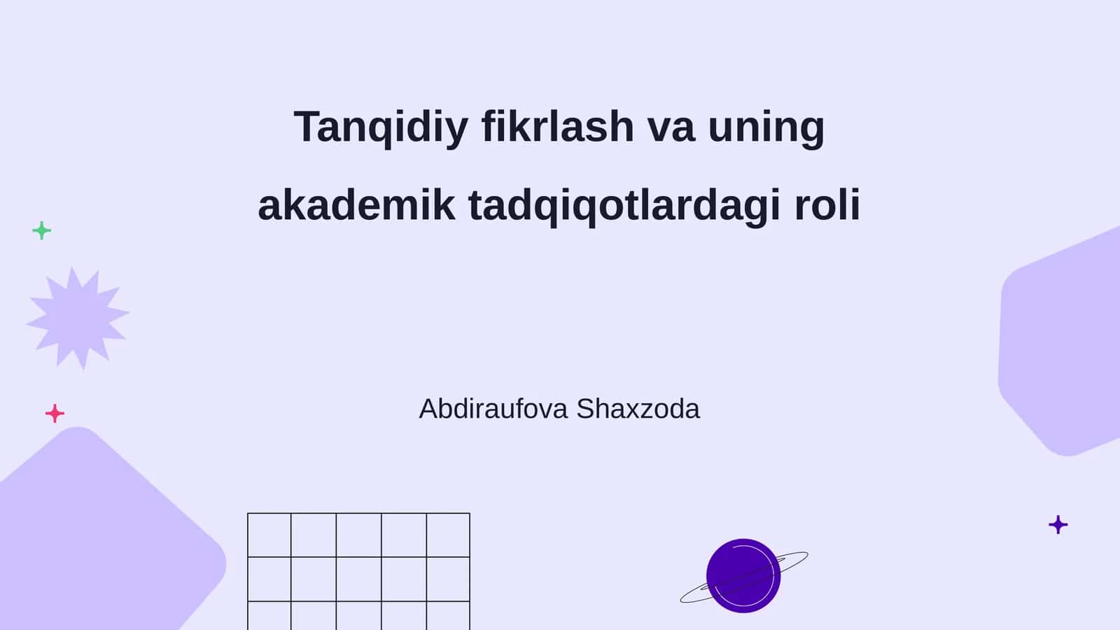 Tanqidiy fikrlash va uning akademik tadqiqotlardagi roli 1