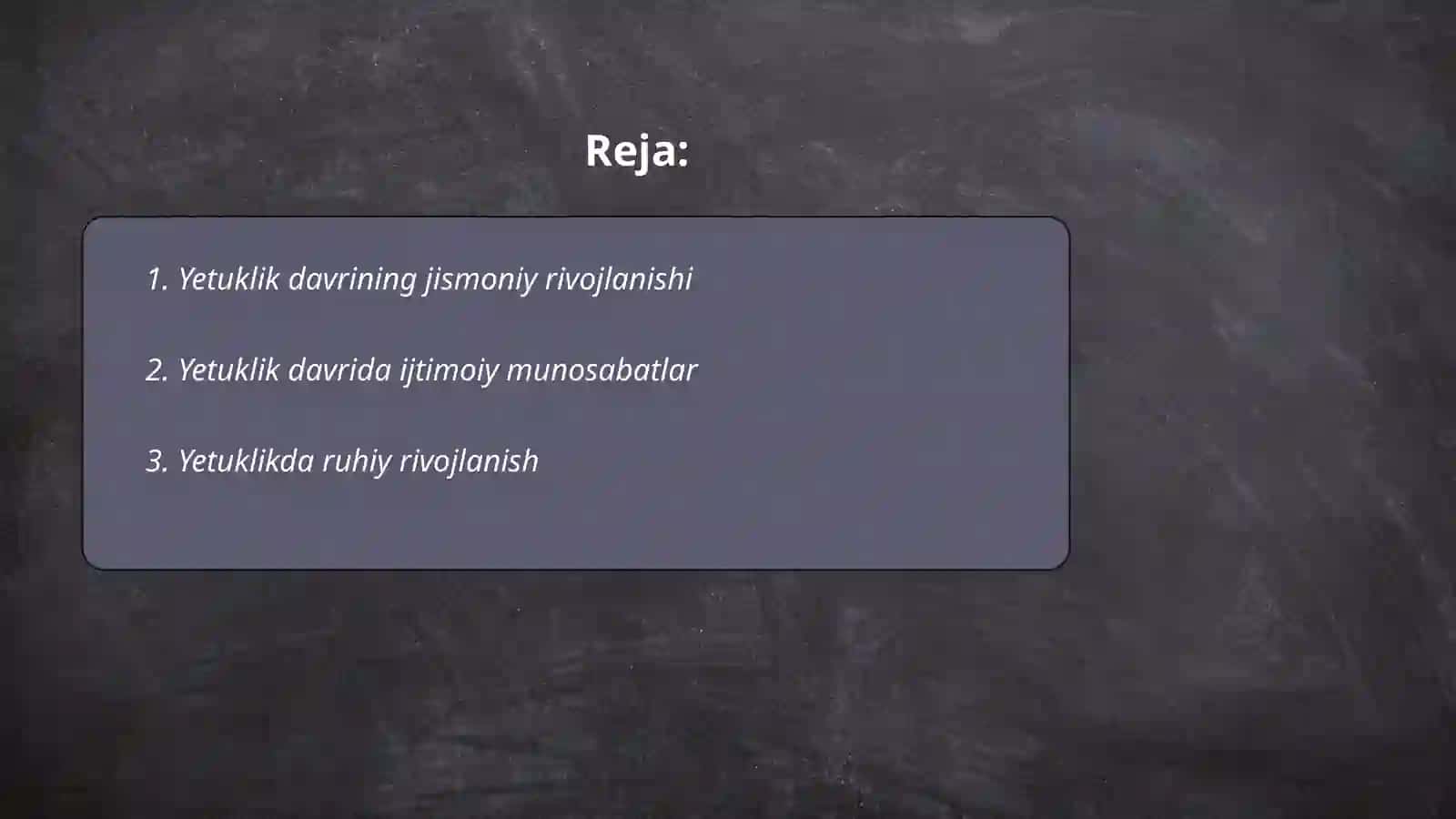 Yetuklik davri 2