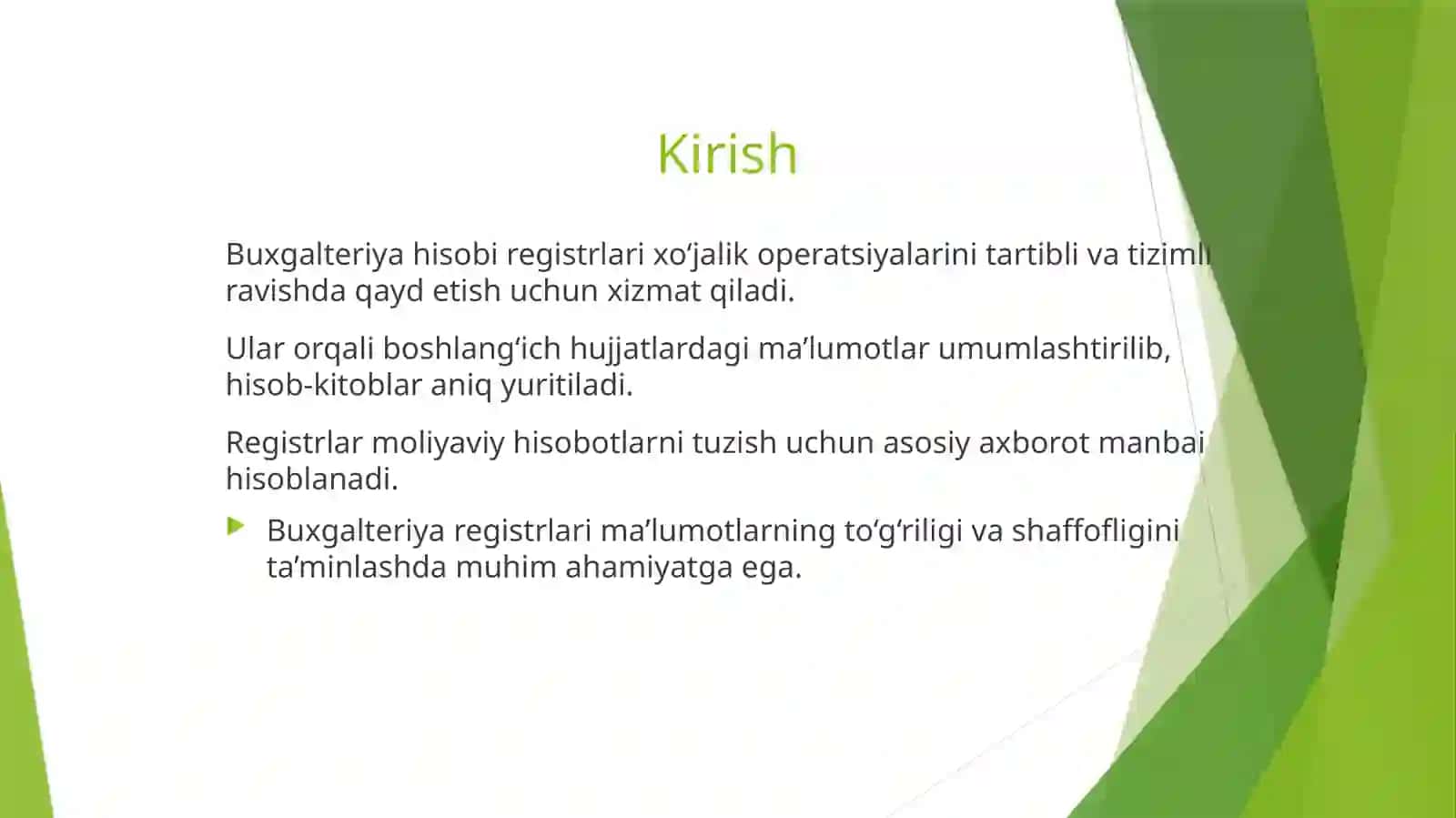 Buxgalteriya hisobi registrlari va shakllari 2