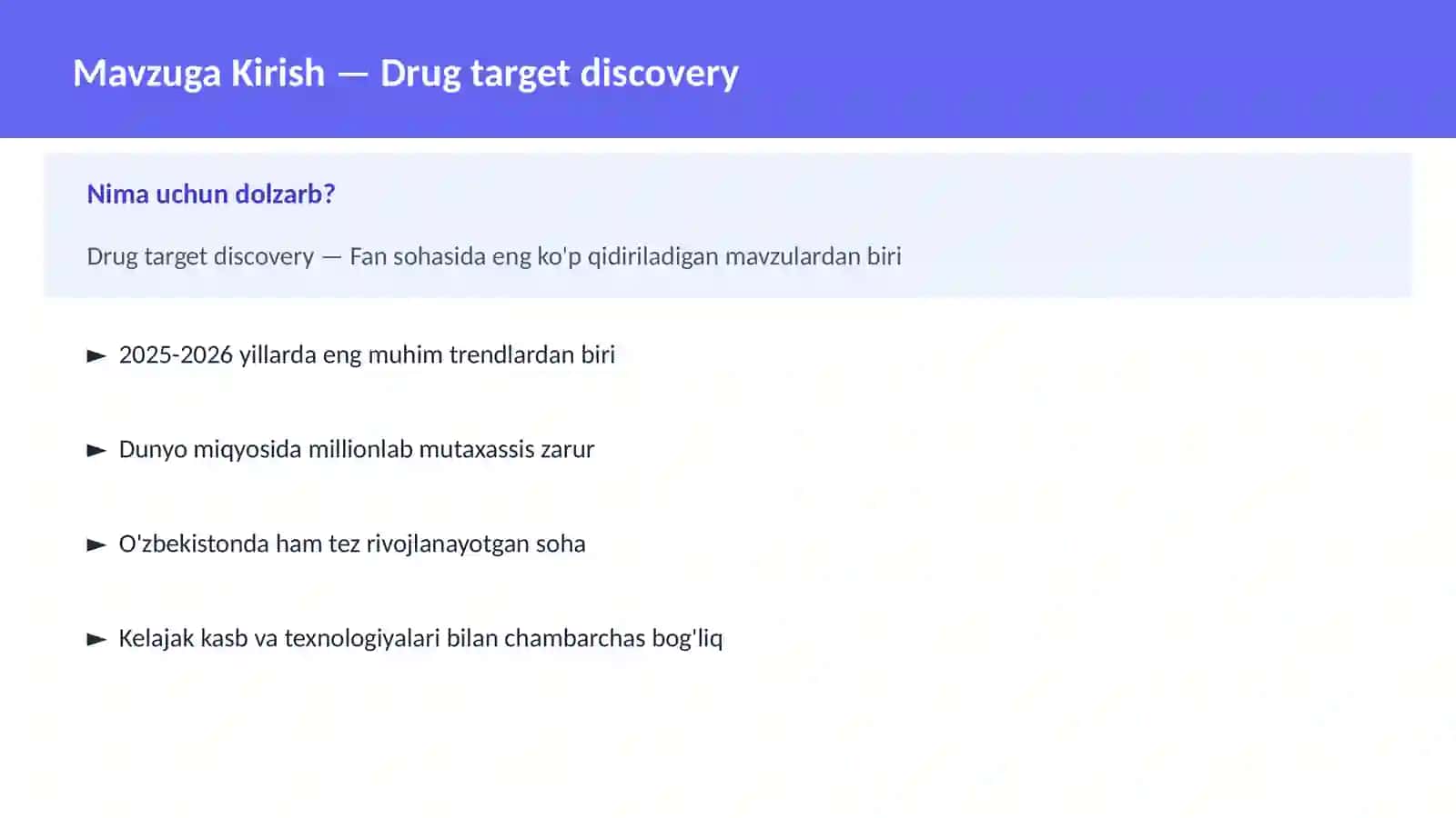 Drug target discovery 2