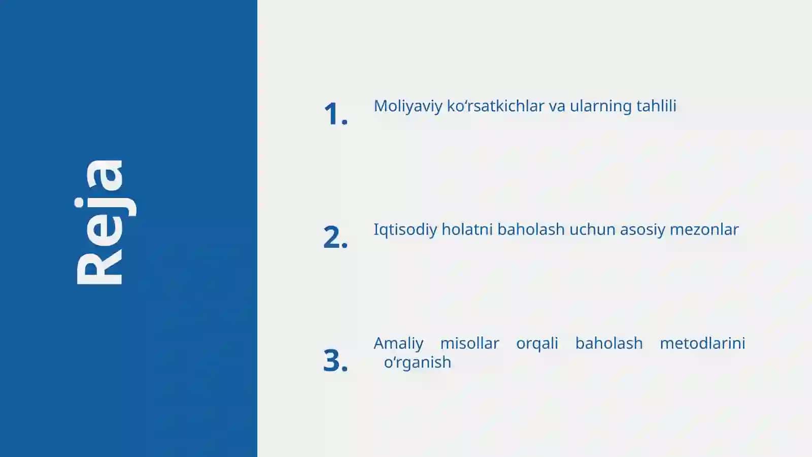 Korxona moliyaviy va iqtisodiy holatiga umumiy baho berish 2