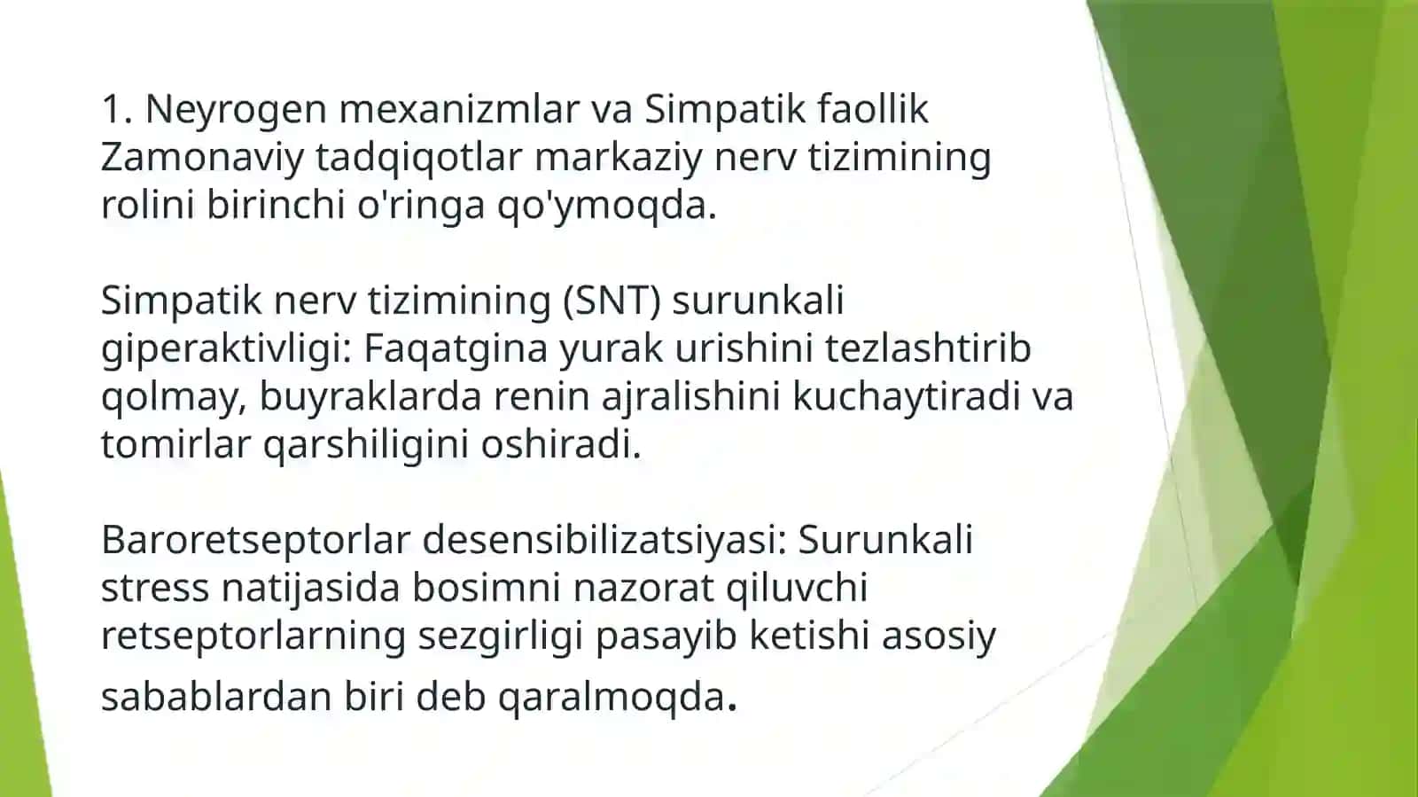 Essensial gipertoniya patogenezingning zamonaviy aspektlari 2