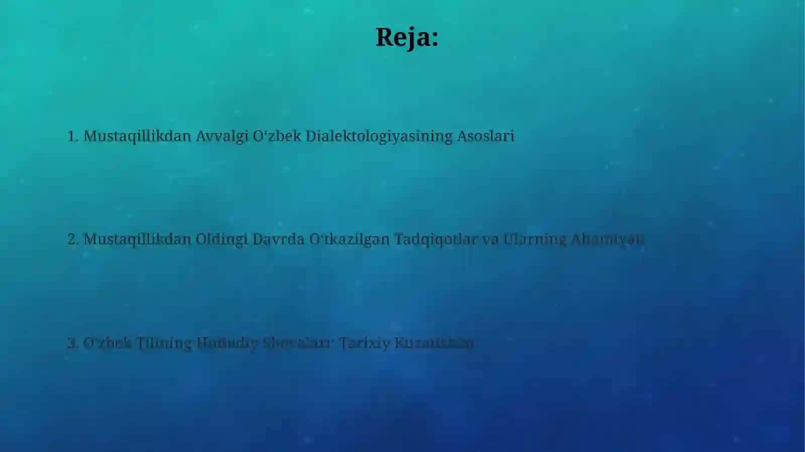 Mustaqillikka qadar boʻlgan oʻzbek dialektologiyasi 2