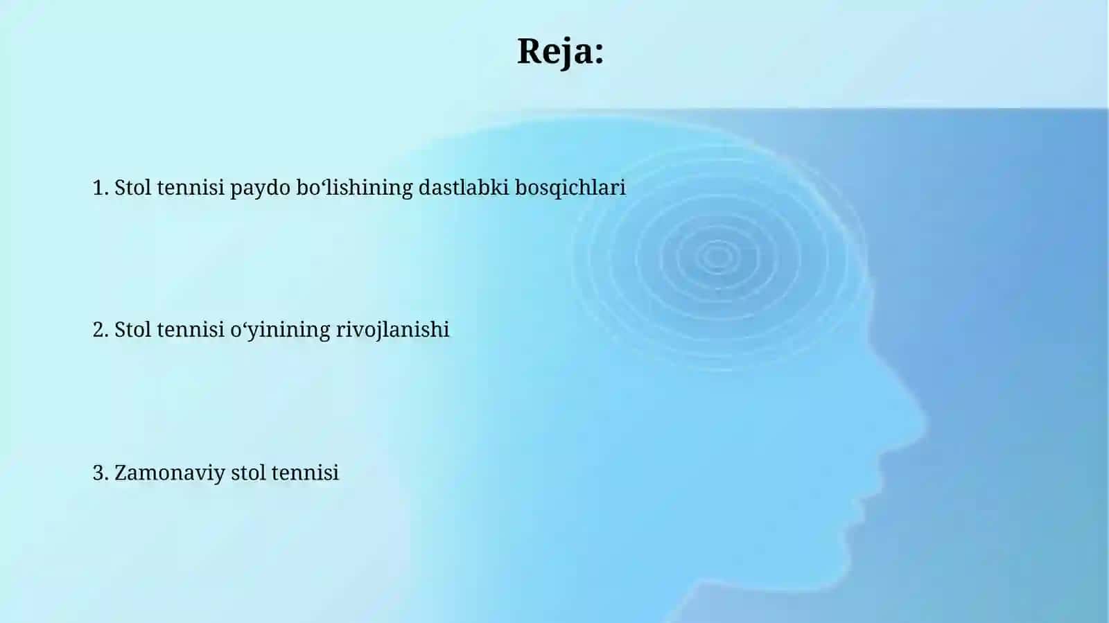 Stol tennisi vujudga kelishi va rivojlanish tarixi 2