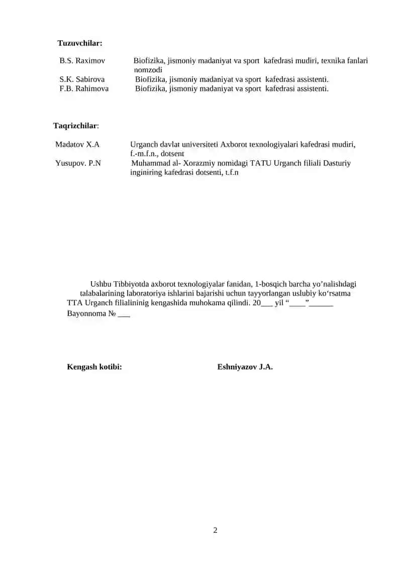 MS POWER - POINT DASTURIDA GRAFIK (DIAGRAMMA VA RASM), JADVAL, VIDEO OB’EKTLARI, ANIMATSIYA VA GIPERSSЫLKA ELEMENTLARI BILAN ISHLASH 2