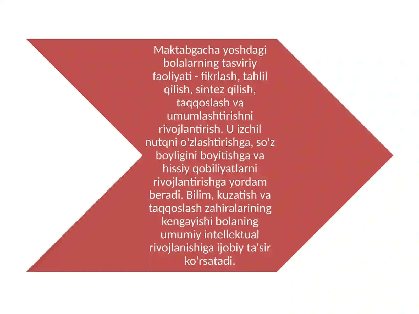 Tasviriy faoliyat mashg‘ulotlarini loyihalashtirish 2