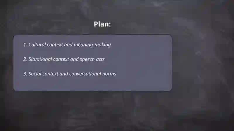 Cultural context and meaning-making 2