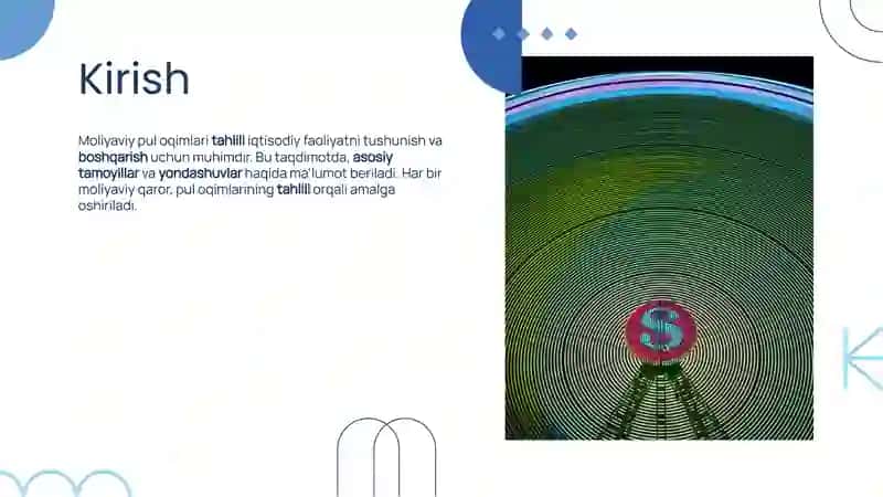 Moliyaviy puloqimlarining tahlili: asosiy tamoyillari va yondashuvlari 2