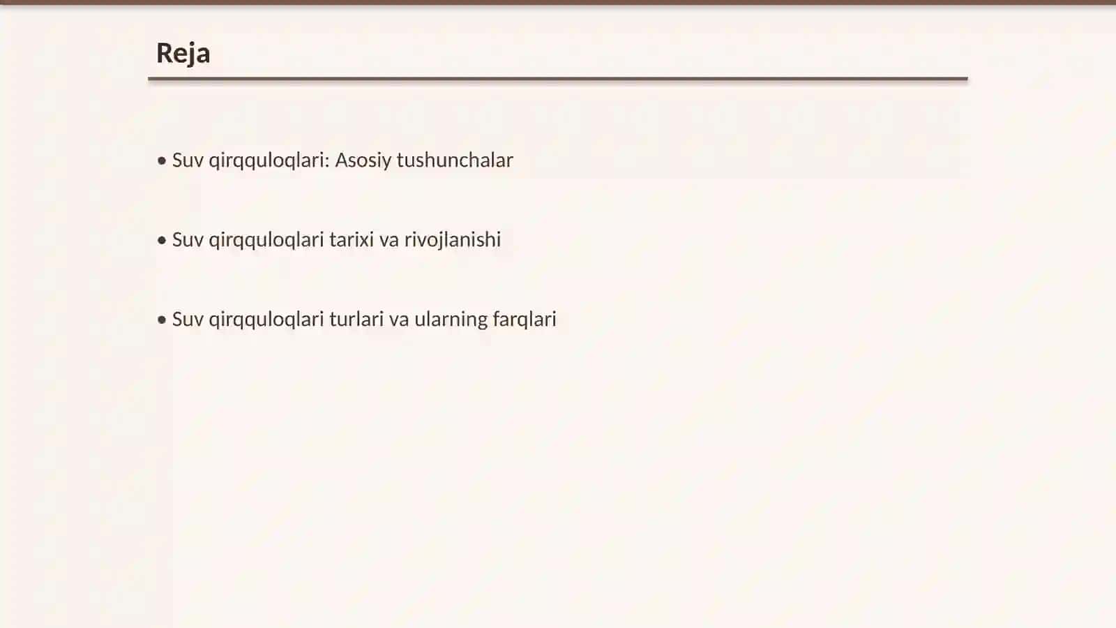 Suv qirqquloqlari haqida umumiy tushuncha tarqalishi va taraqqiyoti 2