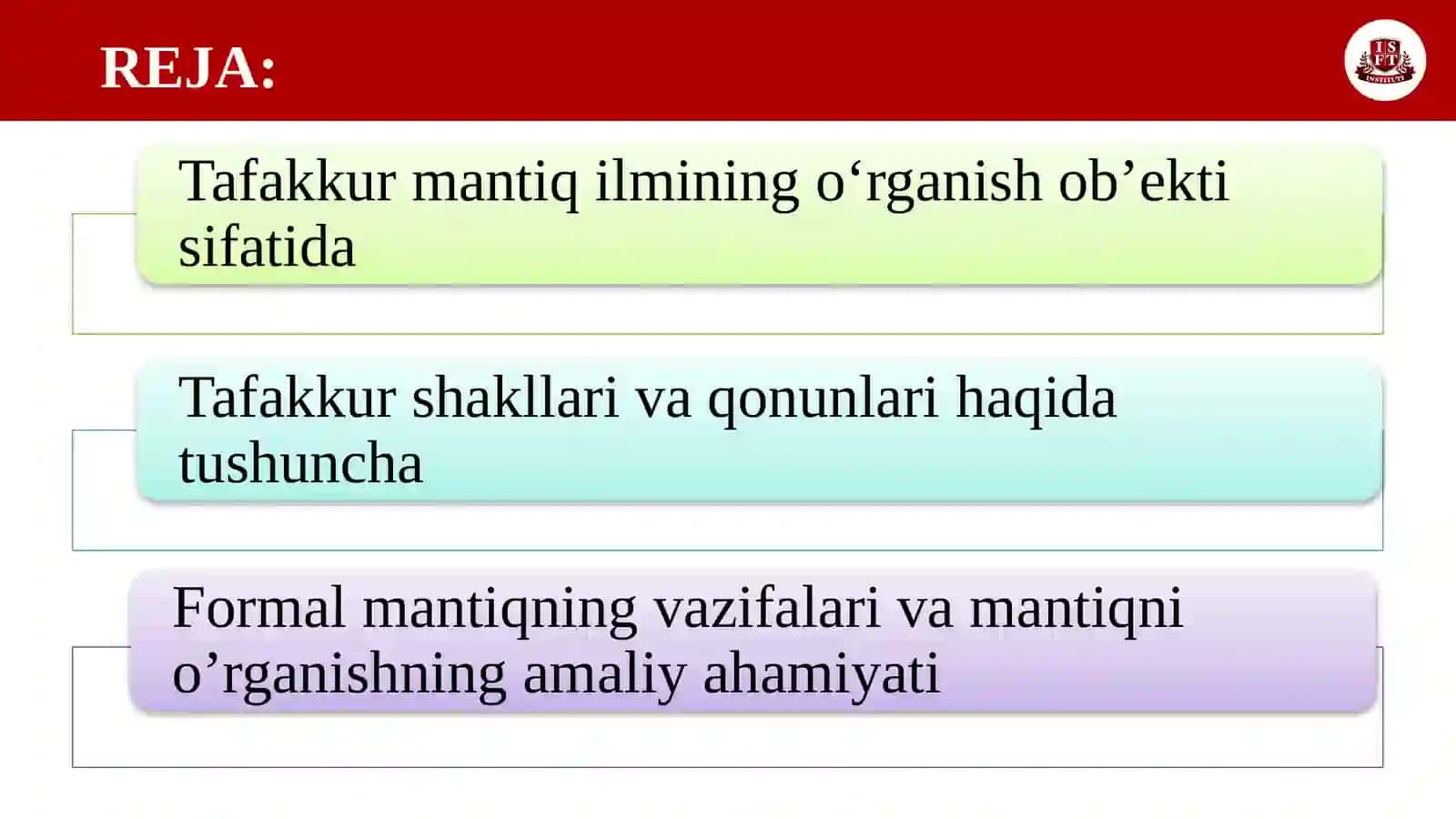 Tafakkur va Mantiq 2