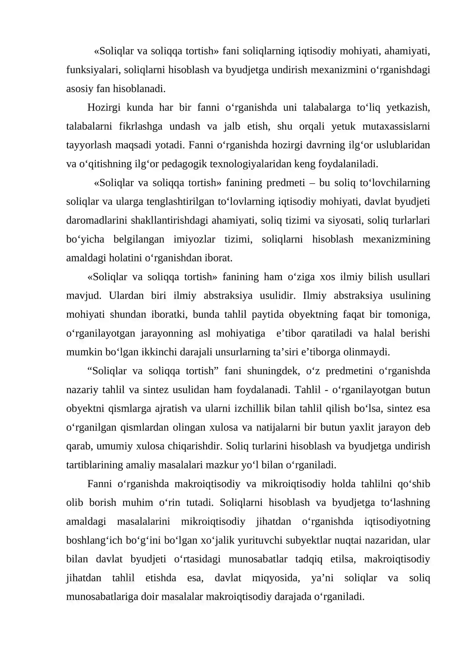 Soliqlar va soliqqa tortish 2