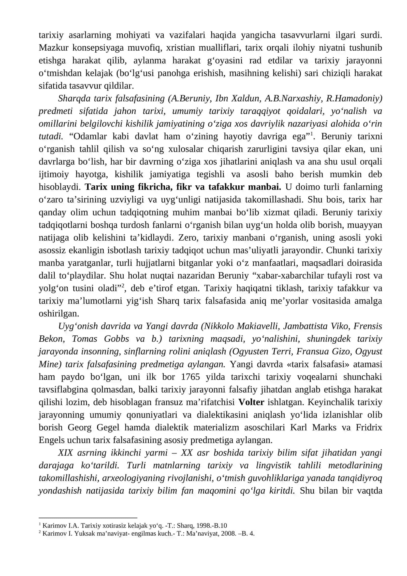 TARIX FALSAFASI, SIVILIZATSIYA VA MADANIYAT 2