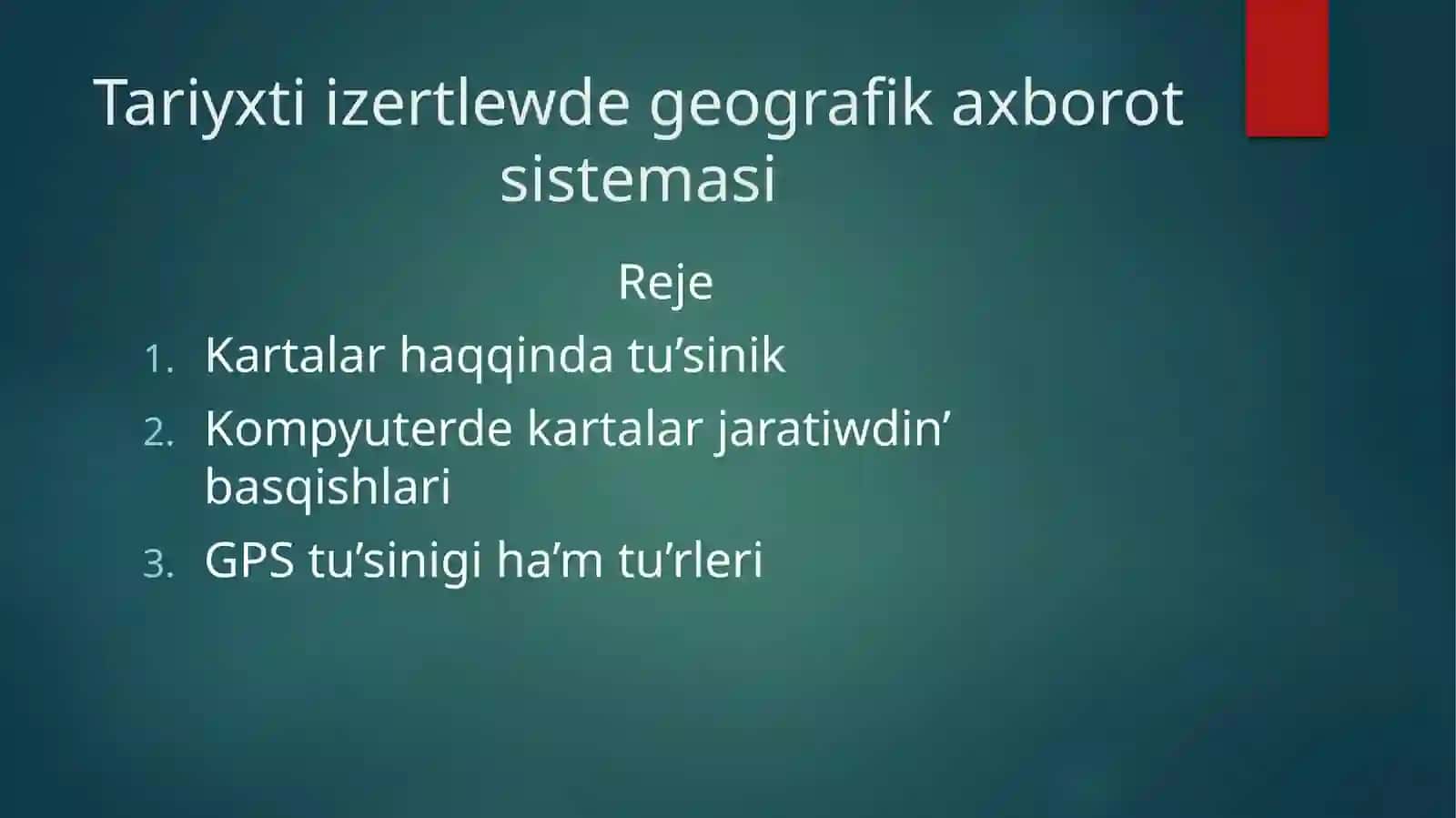 Kartalar haqqında tushuncha 2