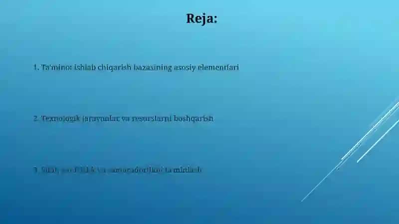 Texnik xizmat koʻrsatishning ishlab chiqarish bazasi 2