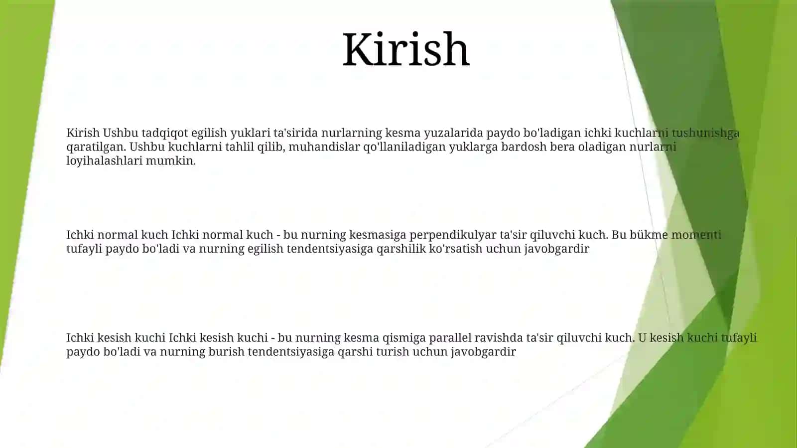 Ichki normal kuch 2