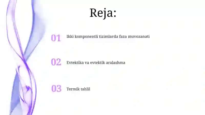 Ikki komponentli tizimlarda faza muvozanati 2