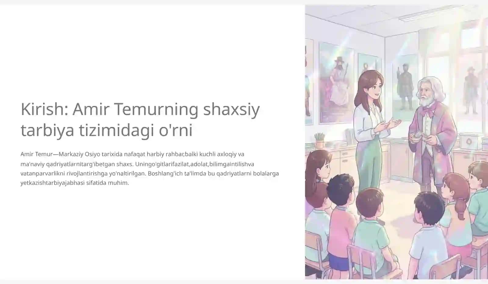 Shaxs tarbiyasida Amir Temur ogitlaridan foydalanish 2