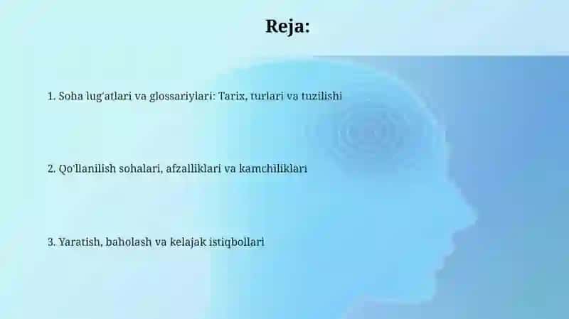 Soha lug'atlari va glassoriy 2