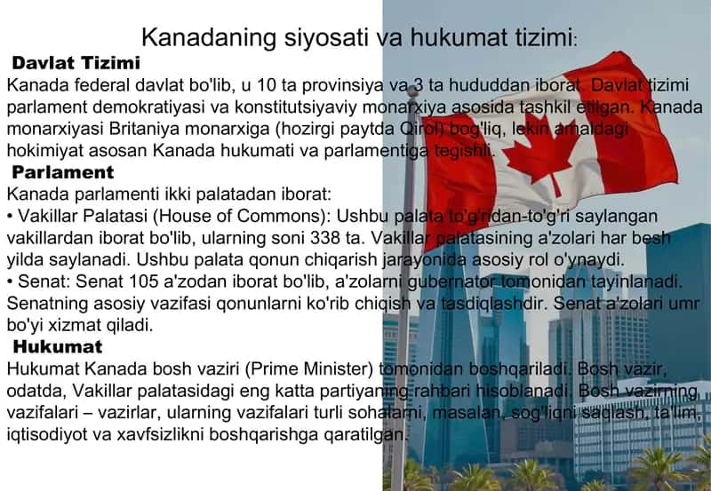 Kanada davalatining ijtimoiy siyosati 2