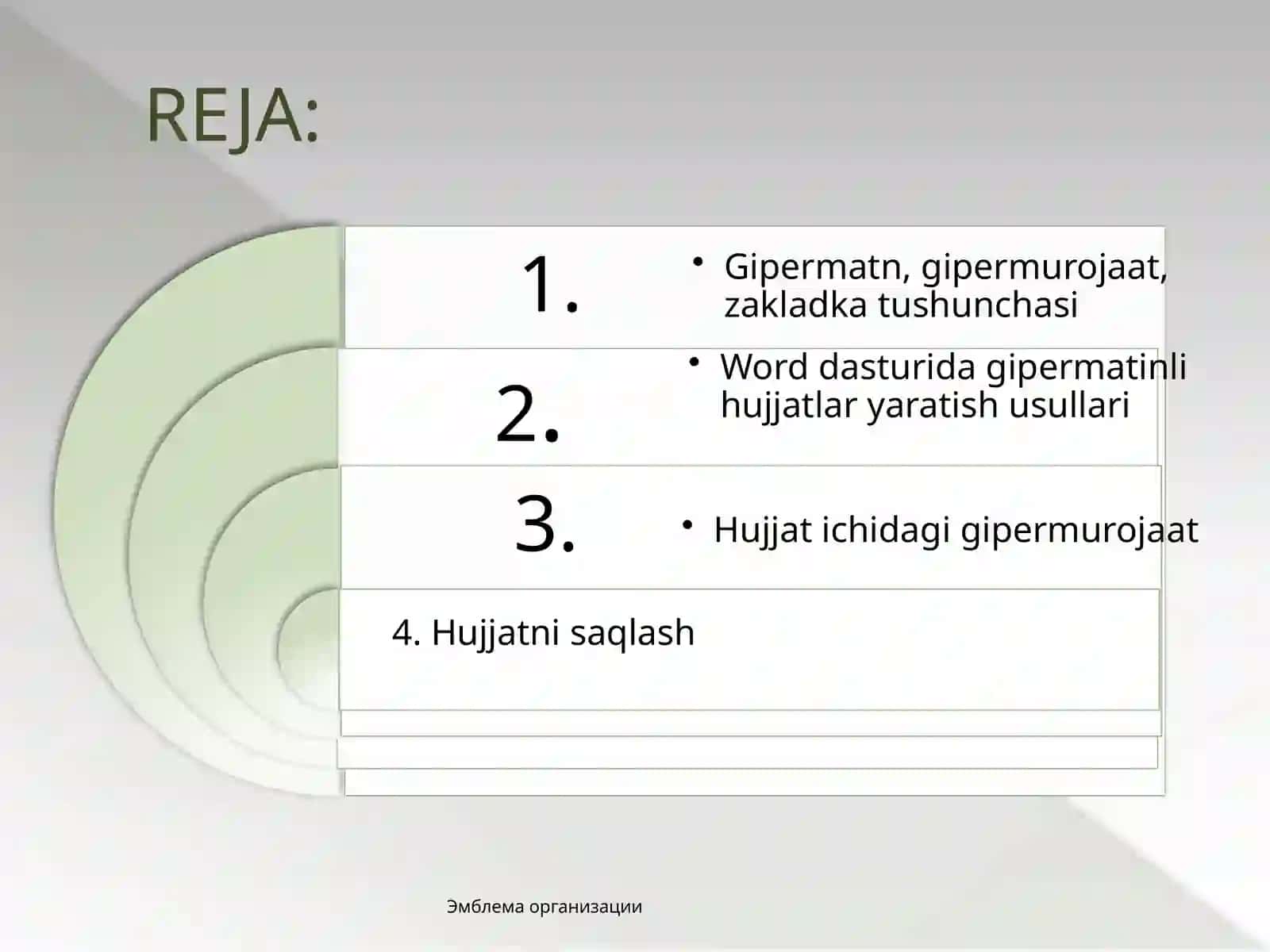 Microsoft Word dasturidagi gipermatnli hujjatlar 2